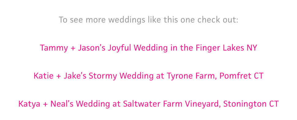 Example of internal links at the bottom of a wedding photographer blog post