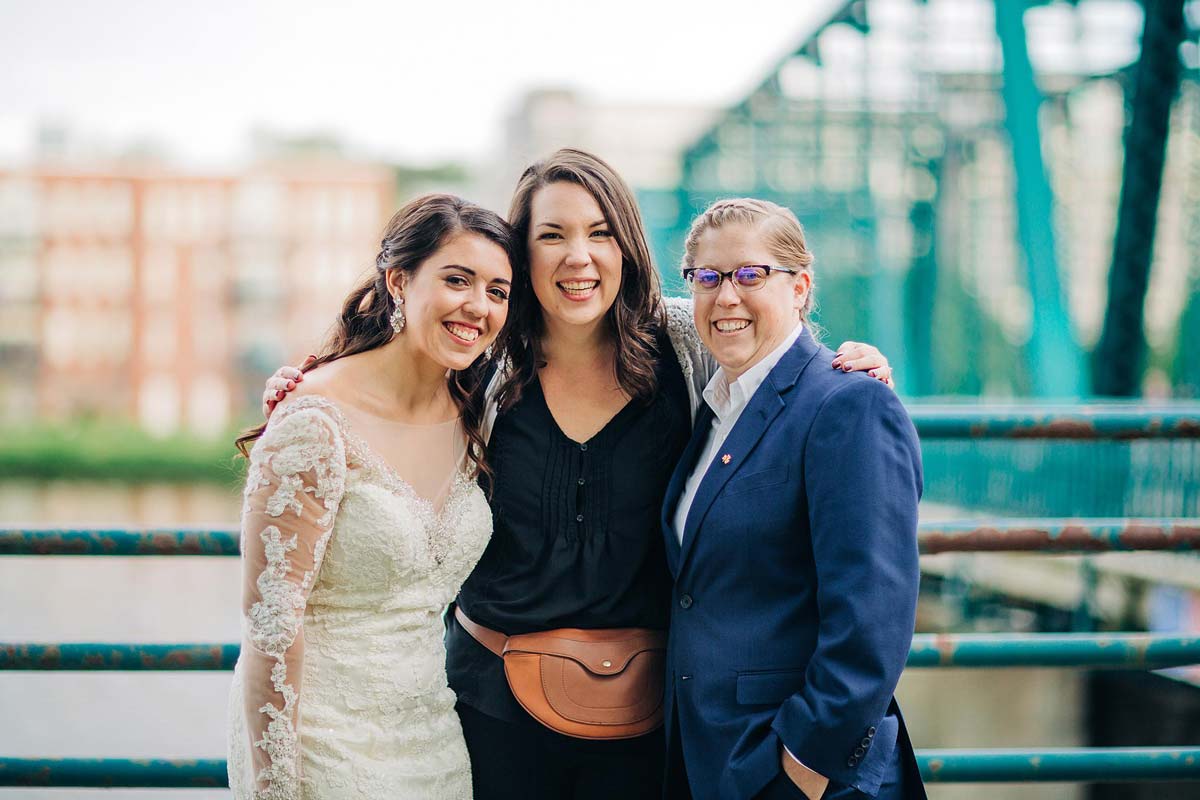 wedding photographer with couple