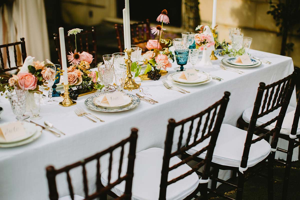 wedding reception table