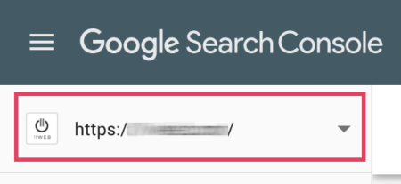 Google Search Console select correct website