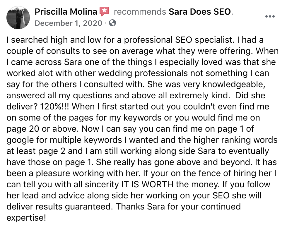 Priscilla-seo-review-facebook