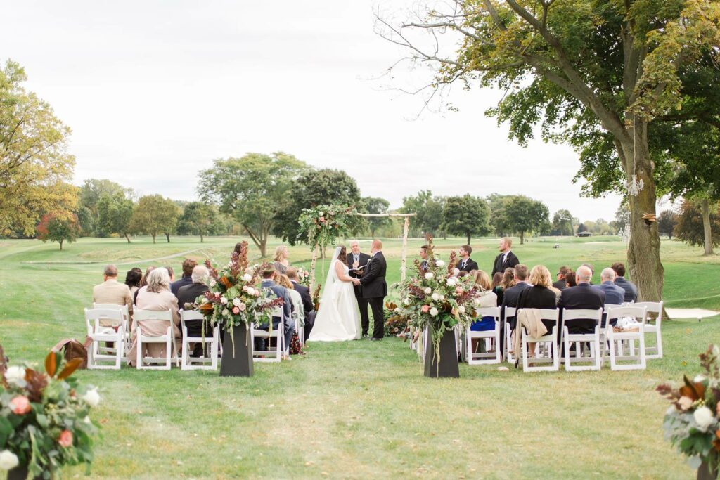 outdoor wedding ceremony