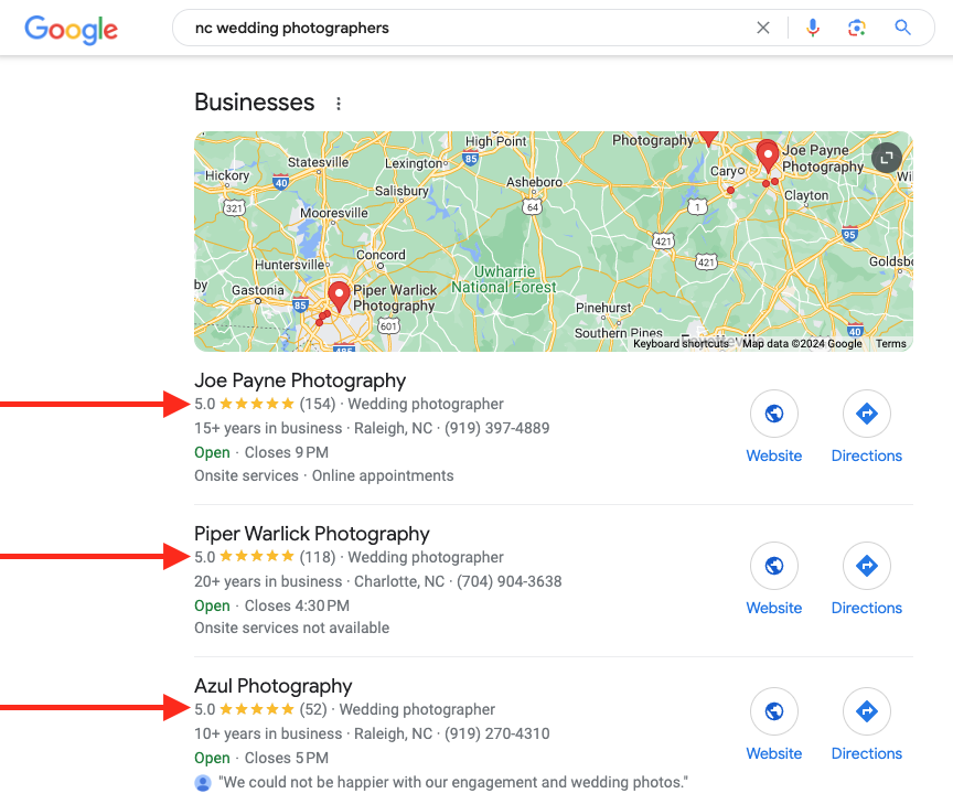 Google Reviews for SEO